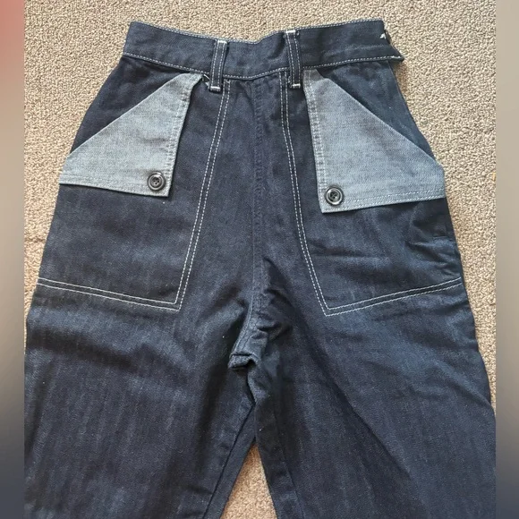 Freddie’s of Pinewood high waisted utility jeans - Picture 2 of 3